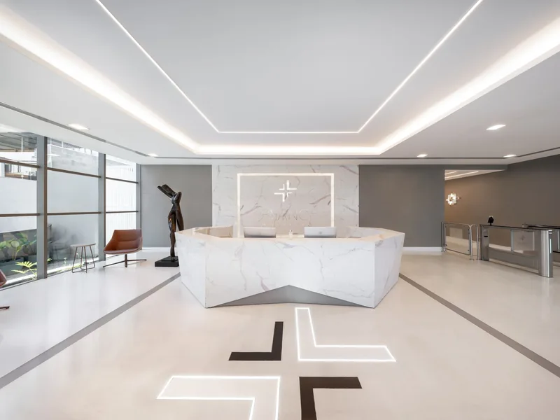 Recepção do Blanc Hospital