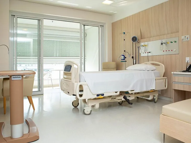 Apartamento de internação do Hospital Samaritano Higienópolis